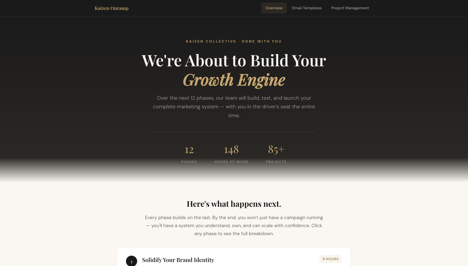 Kaizen Onboarding Deck